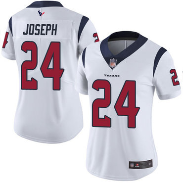 Texans #24 Johnathan Joseph White Women's Stitched Football Vapor Untouchable Limited Jersey