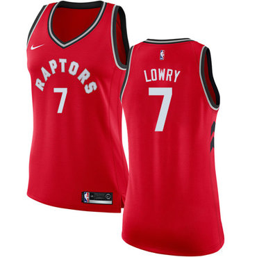 Raptors #7 Kyle Lowry Red Women's Basketball Swingman Icon Edition Jersey