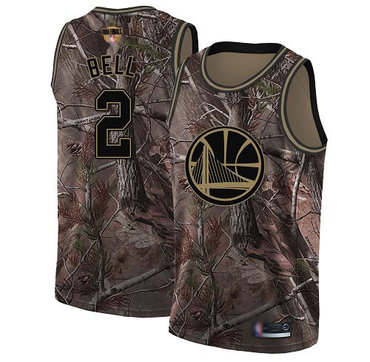 Warriors #2 Jordan Bell Camo 2019 Finals Bound Basketball Swingman Realtree Collection Jersey