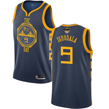 Warriors #9 Andre Iguodala Navy 2019 Finals Bound Basketball Swingman City Edition 2018-19 Jersey