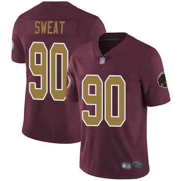 Redskins #90 Montez Sweat Burgundy Red Alternate Men's Stitched Football Vapor Untouchable Limited Jersey