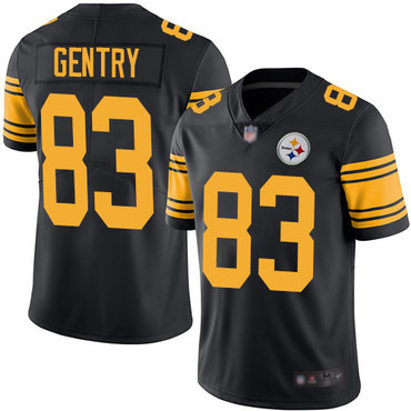 Steelers #83 Zach Gentry Black Men's Stitched Football Limited Rush Jersey