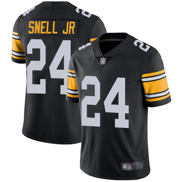 Steelers #24 Benny Snell Jr. Black Alternate Men's Stitched Football Vapor Untouchable Limited Jersey