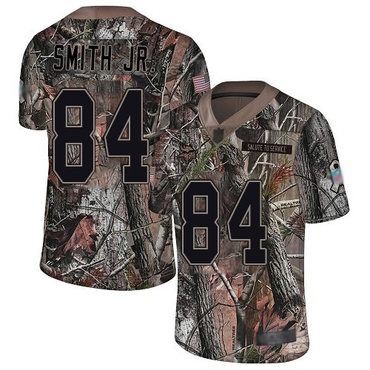 Vikings #84 Irv Smith Jr. Camo Men's Stitched Football Limited Rush Realtree Jersey