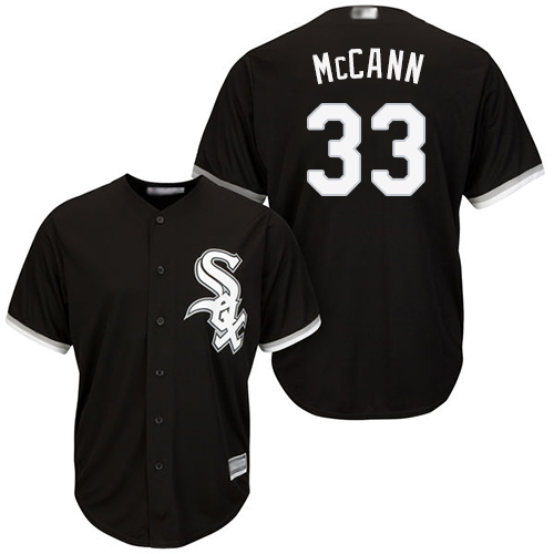 White Sox #33 James McCann Black New Cool Base Stitched Baseball Jersey