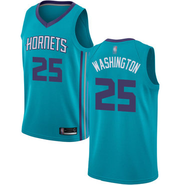 Hornets #25 PJ Washington Teal Basketball Jordan Swingman Icon Edition Jersey