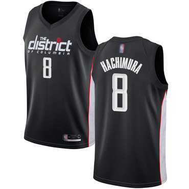 Wizards #8 Rui Hachimura Black Basketball Swingman City Edition 2018-19 Jersey