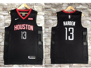 Nike Houston Rockets #13 James Harden Black NBA Swingman Statement Edition Jersey