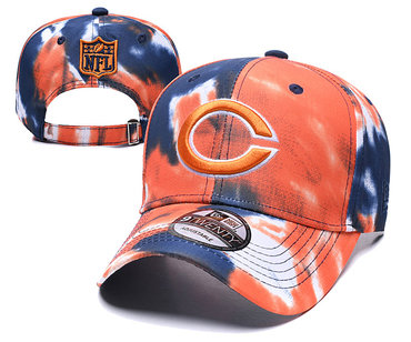 Bears Team Logo Orange Peaked Adjustable Fashion Hat YD