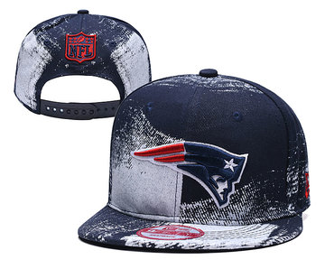 Patriots Team Logo Navy White Adjustable Hat YD