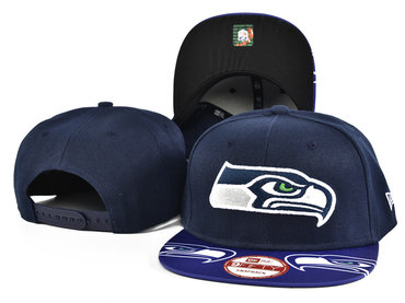 Seahawks Team Logo Navy Adjustable Hat SF