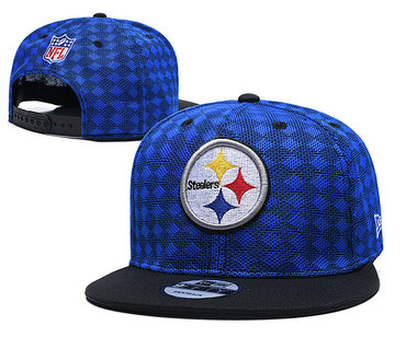 Steelers Team Logo Blue Black Adjustable Hat TX