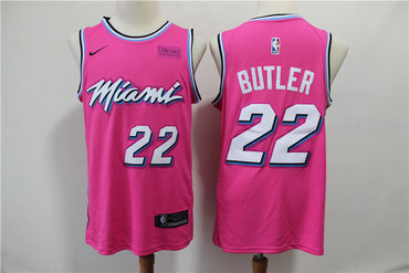 Heat 22 Jimmy Butler Pink Earned Edition Nike Swingman Jersey