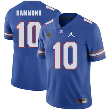 Florida Gators 10 Josh Hammond Blue College Football Jersey