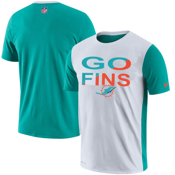 Miami Dolphins Nike Performance T Shirt White