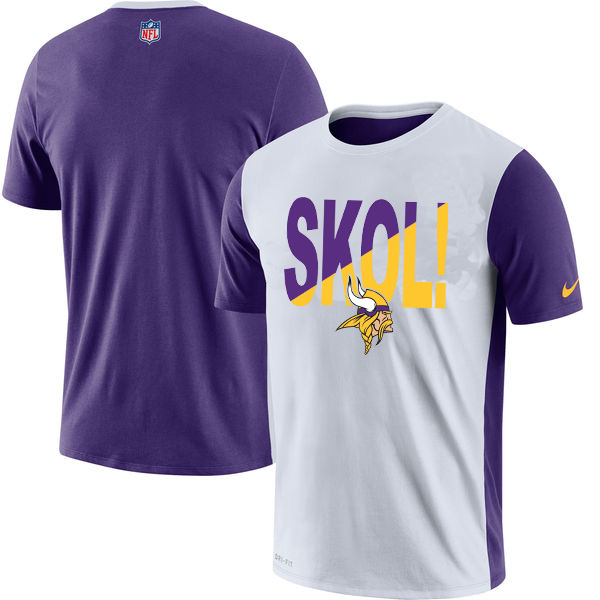 Minnesota Vikings Nike Performance T Shirt White