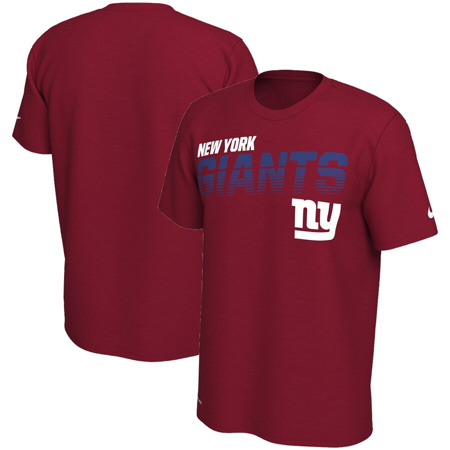 New York Giants Nike Sideline Line of Scrimmage Legend Performance T Shirt Red