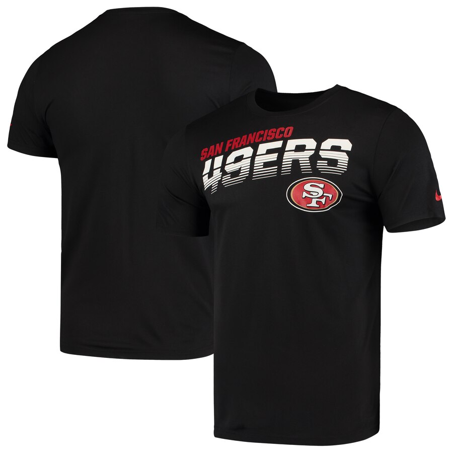 San Francisco 49ers Nike Sideline Line of Scrimmage Legend Performance T Shirt Black