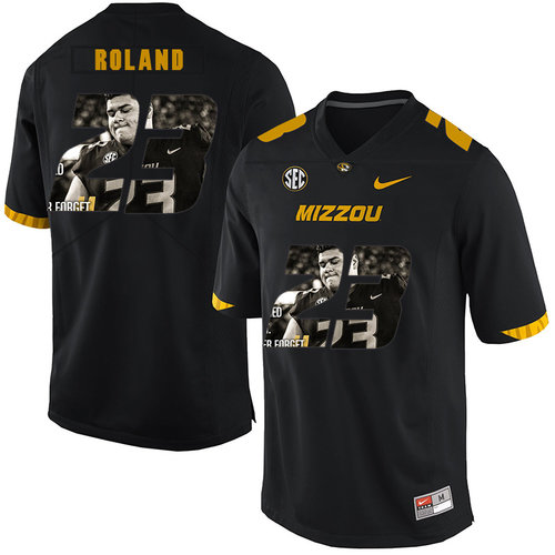 Missouri Tigers 23 Johnny Roland Black Nike Fashion College Football Jersey