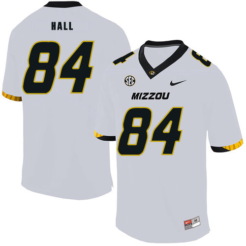 Missouri Tigers 84 Emanuel Hall White Nike College Football Jersey