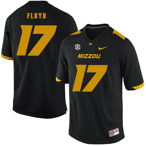 Missouri Tigers 17 Richaud Floyd Black Nike College Football Jersey