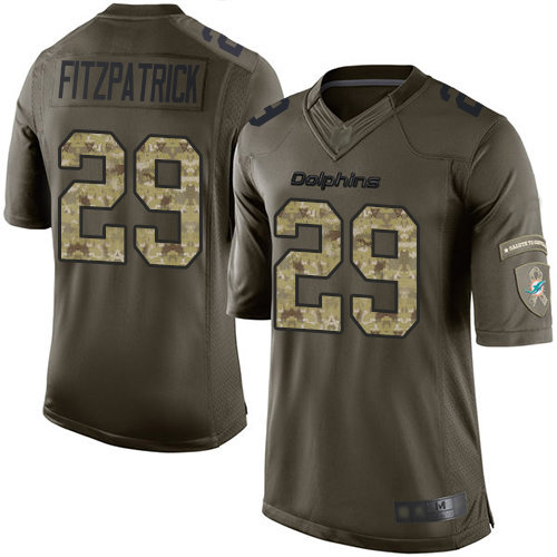 Dolphins #29 Minkah Fitzpatrick Green Men's Stitched Football Limited 2015 Salute to Service Jersey