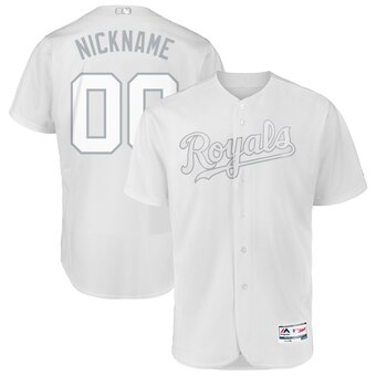 Kansas City Royals Majestic 2019 Players' Weekend Flex Base Authentic Roster Custom White Jersey