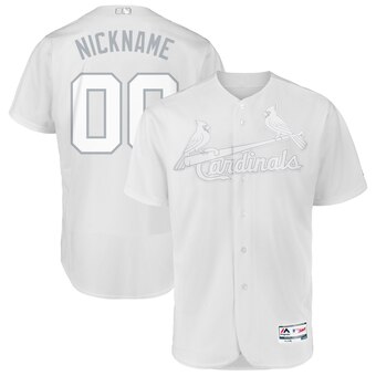 St. Louis Cardinals Majestic 2019 Players' Weekend Flex Base Authentic Roster Custom White Jersey