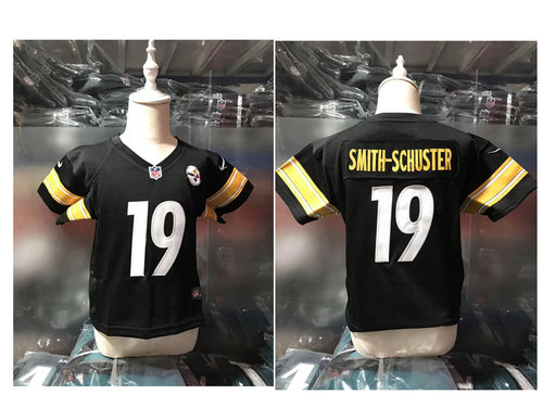 Nike Pittsburgh Steelers #19 JuJu Smith-Schuster Black Toddlers Jersey