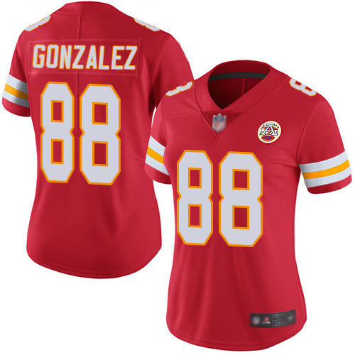 Women's Kansas City Chiefs #88 Tony Gonzalez Vapor Untouchable Red Limited Jersey