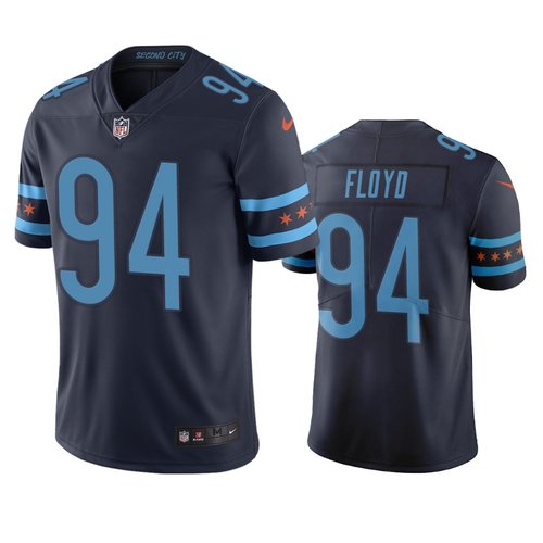 Chicago Bears #94 Leonard Floyd Navy Vapor Limited City Edition NFL Jersey