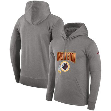 Washington Redskins Nike Sideline Property of Performance Pullover Hoodie Gray