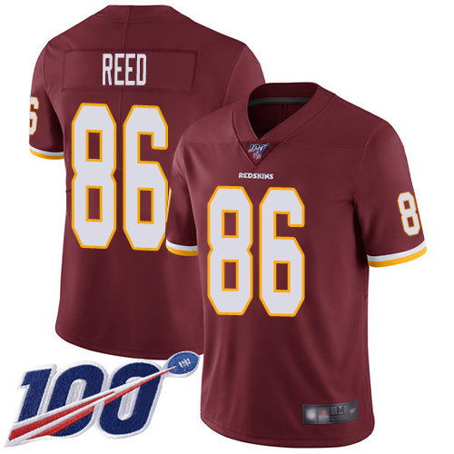 Nike Redskins #86 Jordan Reed Burgundy Red Team Color Men's Stitched NFL 100th Season Vapor Limited Jersey