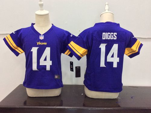 Nike Minnesota Vikings #14 Stefon Diggs Purple Toddlers Jersey