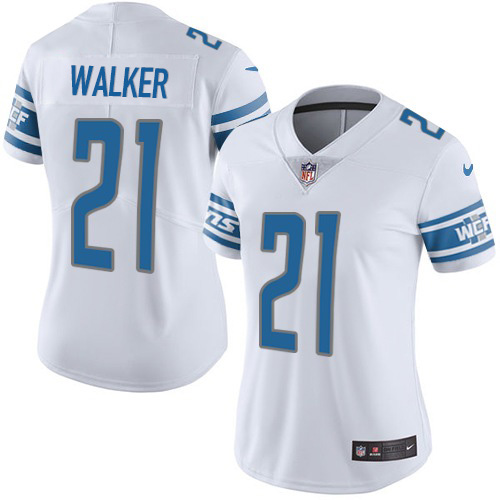 Nike Lions #21 Tracy Walker White Women's Stitched NFL Vapor Untouchable Limited Jersey