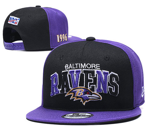 Ravens Team Logo Purple 1996 Anniversary Adjustable Hat YD