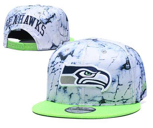 Seahawks Team Logo Smoke Green Adjustable Hat TX