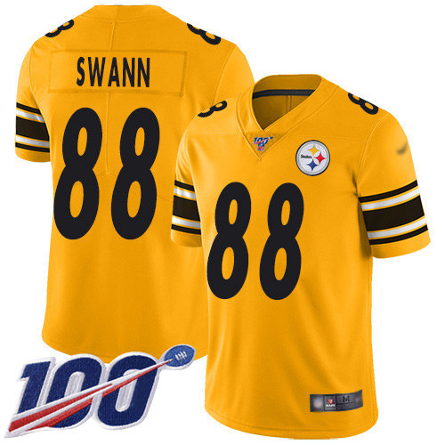 Nike Steelers #88 Lynn Swann Gold Men's Stitched NFL Limited Inverted Legend 100th Season Jersey
