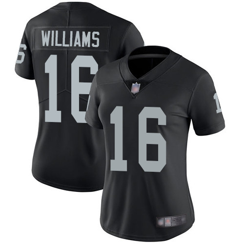 Nike Raiders #16 Tyrell Williams Black Team Color Women's Stitched NFL Vapor Untouchable Limited Jersey