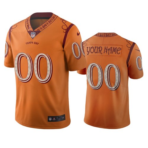 Tampa Bay Buccaneers Custom Orange Vapor Limited City Edition Jersey