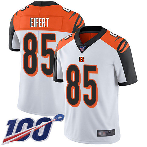 Nike Bengals #85 Tyler Eifert White Men's Stitched NFL 100th Season Vapor Limited Jersey