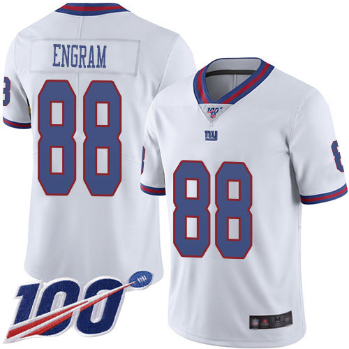 Nike Giants #88 Evan Engram White Men's Stitched NFL Limited Rush 100th Season Jersey