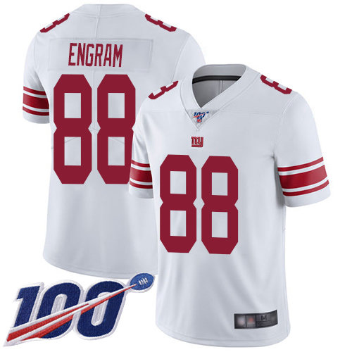 Nike Giants #88 Evan Engram White Men's Stitched NFL 100th Season Vapor Limited Jersey