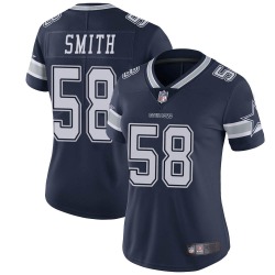 Women's Dallas Cowboys #58 Aldon Smith Limited Navy Team Color Vapor Untouchable Jersey