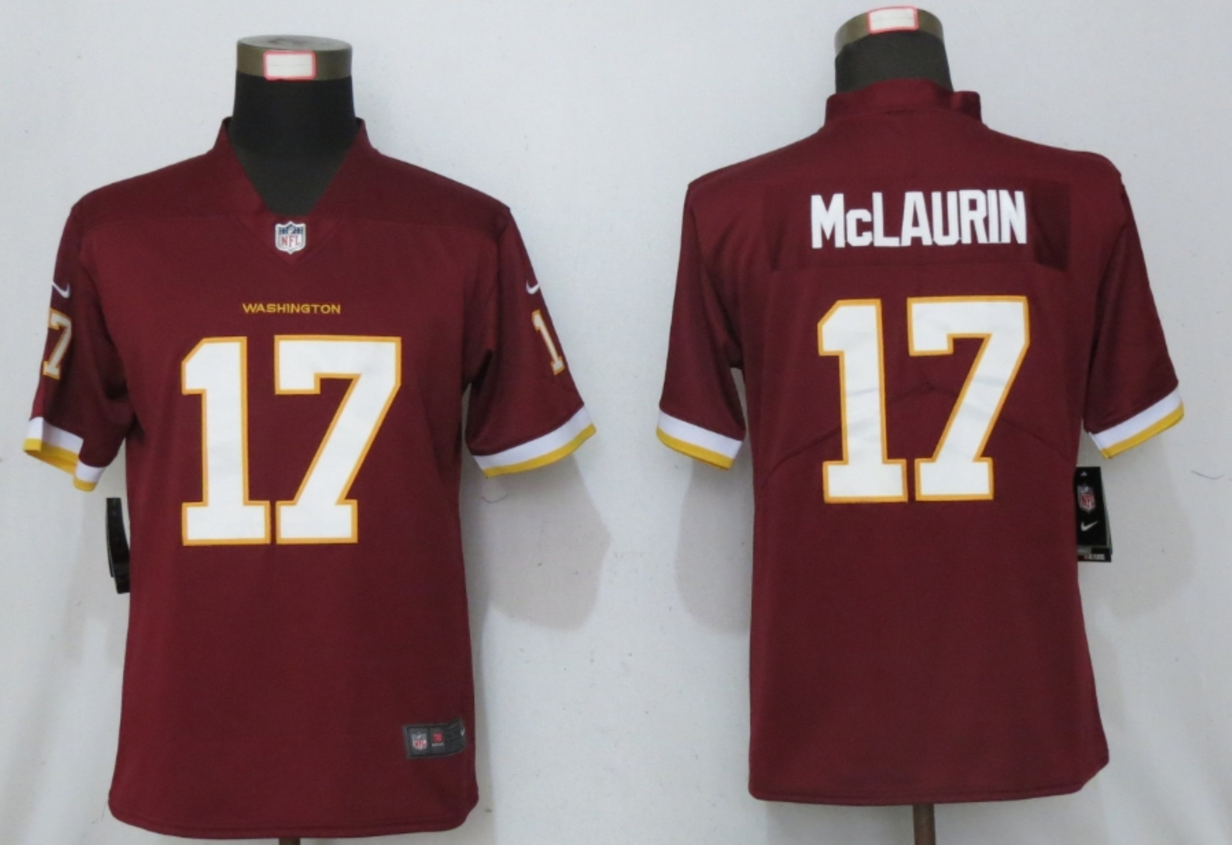 Women's Washington Redskins #17 Terry McLaurin Burgundy Red NEW 2020 Vapor Untouchable Stitched NFL Nike Limited Jersey