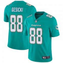 Men's Miami Dolphins #88 Mike Gesicki Limited Aqua Team Color Vapor Untouchable Jersey