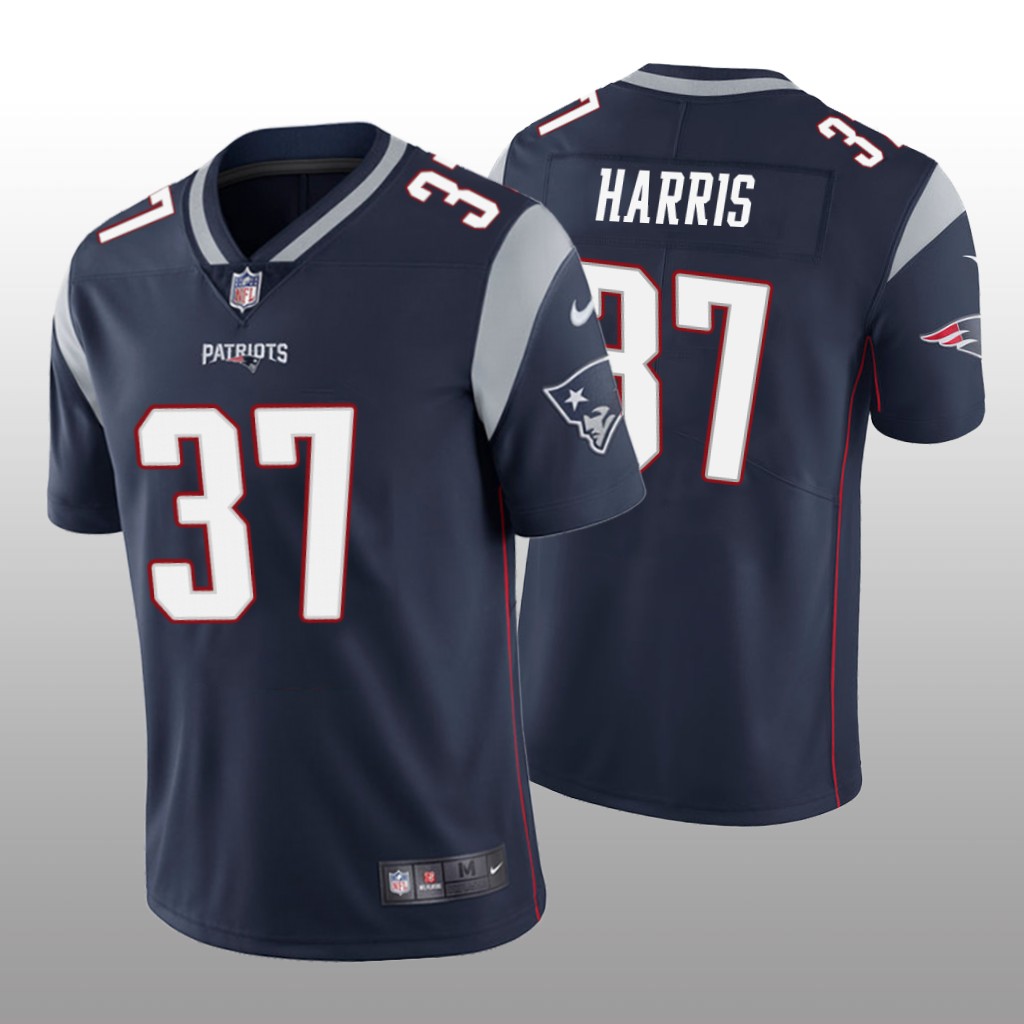 Men's New England Patriots #37 Damien Harris Navy Vapor Limited Jersey