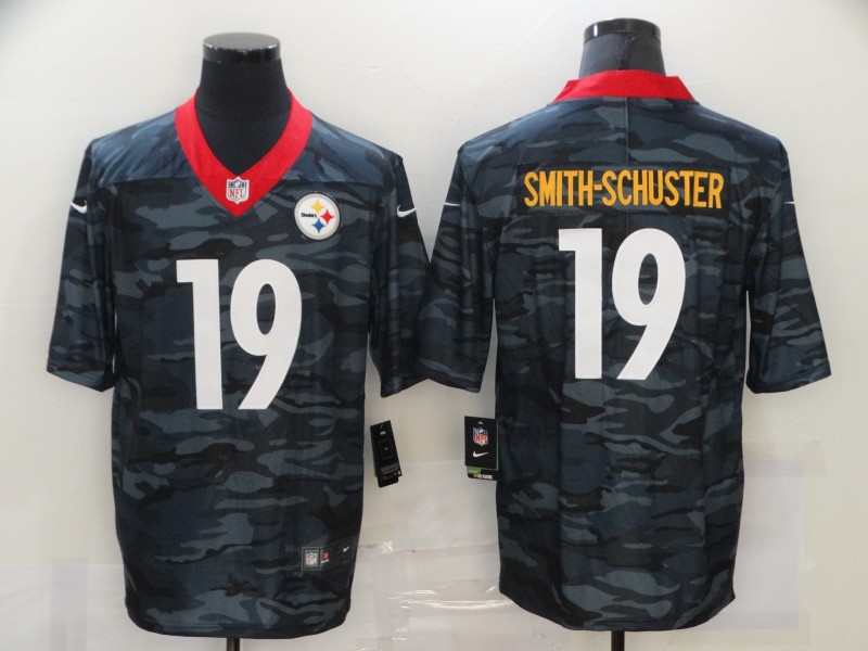 Men's Pittsburgh Steelers #19 JuJu Smith-Schuster 2020 Camo Limited Stitched Nike NFL Jersey