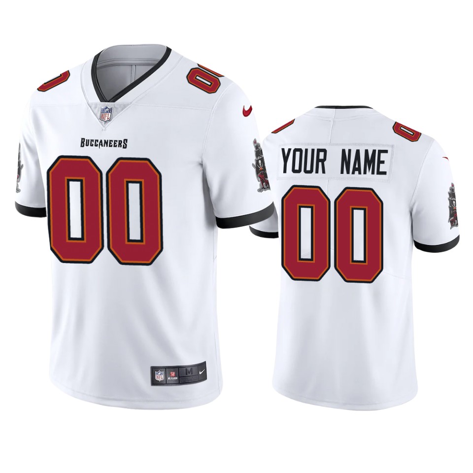 Men's Tampa Bay Buccaneers Custom White 2020 Vapor Limited Nike Jerseys