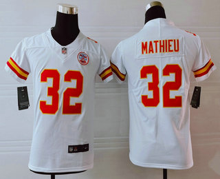 Youth Kansas City Chiefs #32 Tyrann Mathieu White 2017 Vapor Untouchable Stitched NFL Nike Limited Jersey